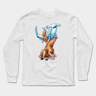 Giraffe vs. Hammerhead Long Sleeve T-Shirt